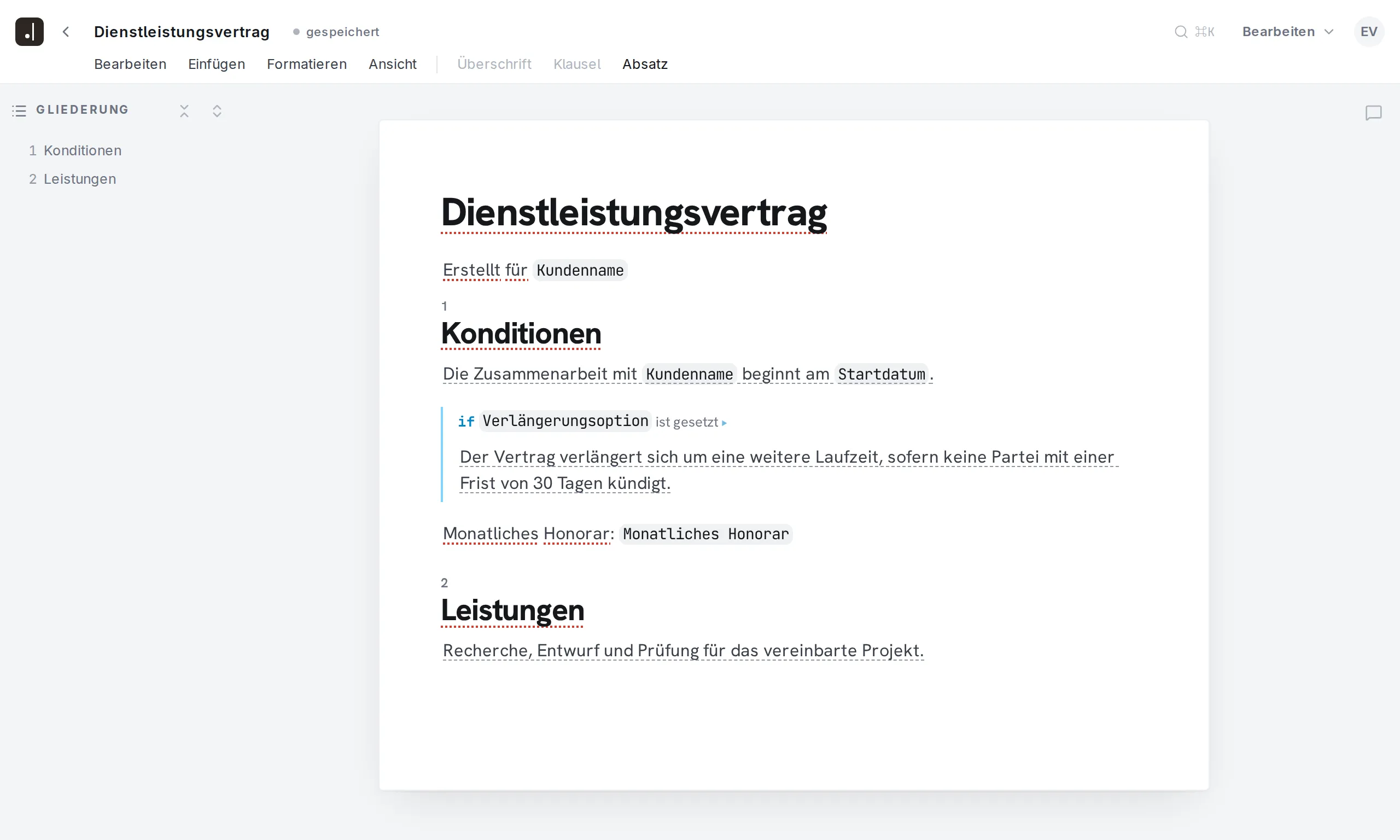 Final Wording Editor